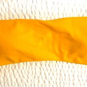NWOT- Women’s golden sunflower bandeau bikini top